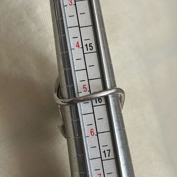 Labradorite .925 Sterling Silver Ring 5.5 - Picture 9 of 10